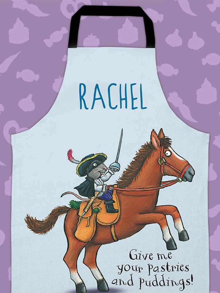 Star Editions Blue 100% Cotton Personalised Highway Rat Adults Apron - Image 5 of 5