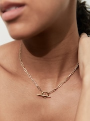 Otiumberg Gold Vermeil Small Love Link Necklace - Image 2 of 3