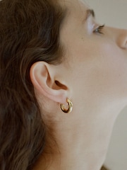Otiumberg Gold Vermeil Mini Chunky Hoops - Image 3 of 4