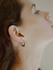 Otiumberg Sterling Silver Mini Chunky Hoops - Image 2 of 3
