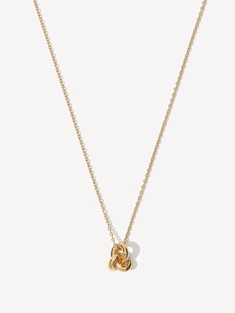 Otiumberg Gold Vermeil Mini Knot Necklace - Image 1 of 5 Otiumberg Gold Vermeil Mini Knot Necklace - Image 1 of 5