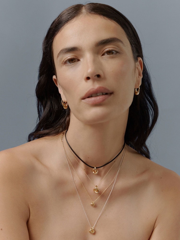 Otiumberg Gold Vermeil Mini Knot Necklace - Image 5 of 5 Otiumberg Gold Vermeil Mini Knot Necklace - Image 5 of 5