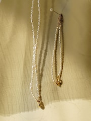 Otiumberg Gold Vermeil Pearl Link Up Necklace - Image 3 of 4