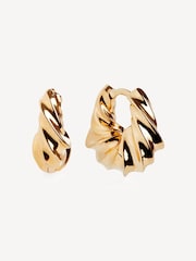 Otiumberg Gold Vermeil Mini Twisted Graduated Hoops - Image 1 of 3