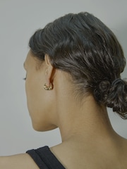 Otiumberg Gold Vermeil Mini Twisted Graduated Hoops - Image 3 of 3