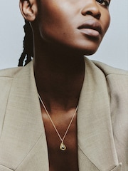 Collar con diseño de guijarro en forma de gota de Otiumberg - Imagen 2 de 3