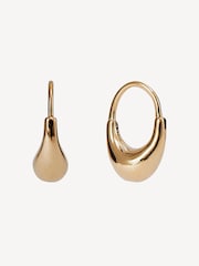 Otiumberg Gold Vermeil Small Roscida Drop Hoop Earrings - Image 1 of 4