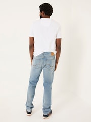 FatFace Light Vintage Blue Straight Fit Jeans - Image 2 of 7