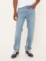 FatFace Light Vintage Blue Straight Fit Jeans - Image 4 of 7