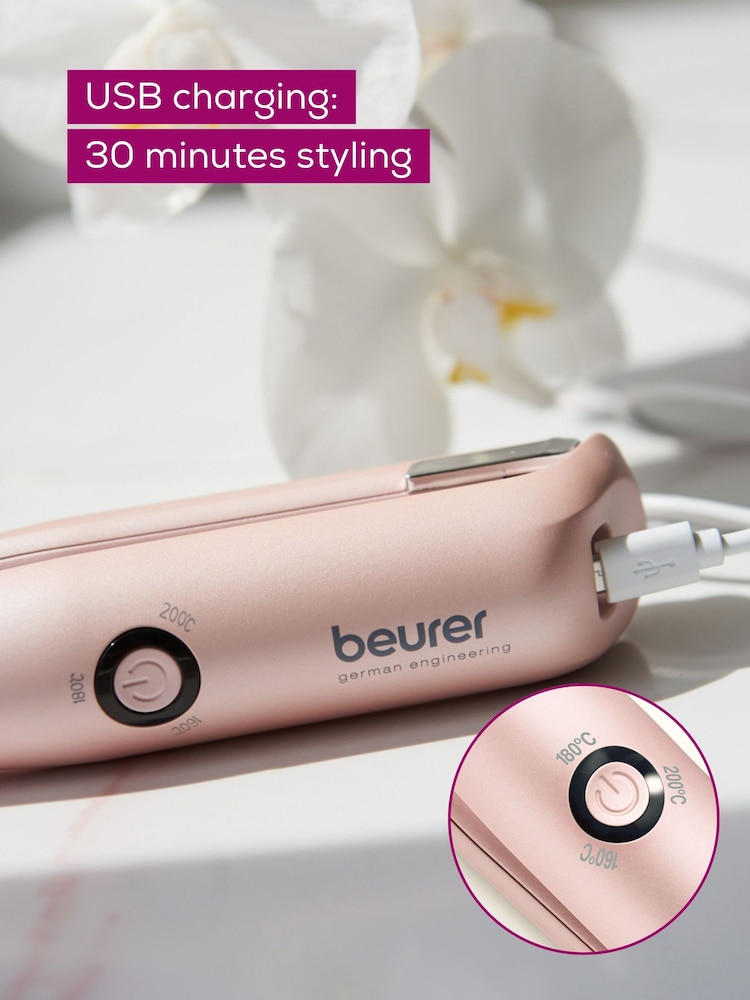 Beurer Pink Cordless Hair Straightener HS20 - Image 2 of 5