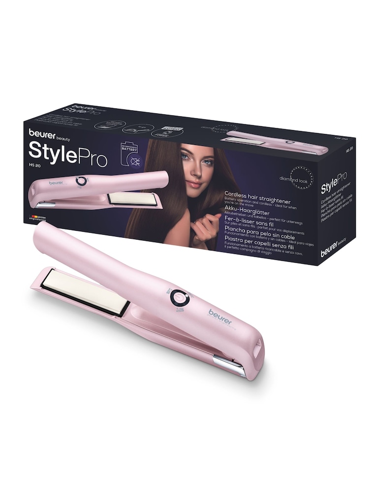 Beurer Pink Cordless Hair Straightener HS20 - Image 5 of 5