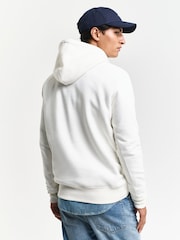 Alb - GANT Regular-Fit Shield Hoodie - Image 2 of 5