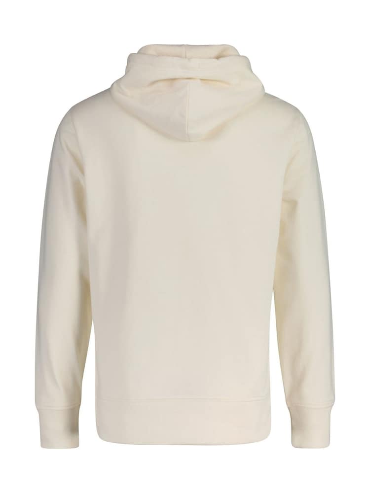 Cream - GANT Script 100% Cotton Graphic Hoodie - Image 2 of 2