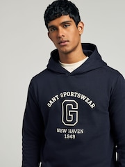Azul marino - GANT 100% Cotton Graphic Hoodie - Imagen 2 de 5