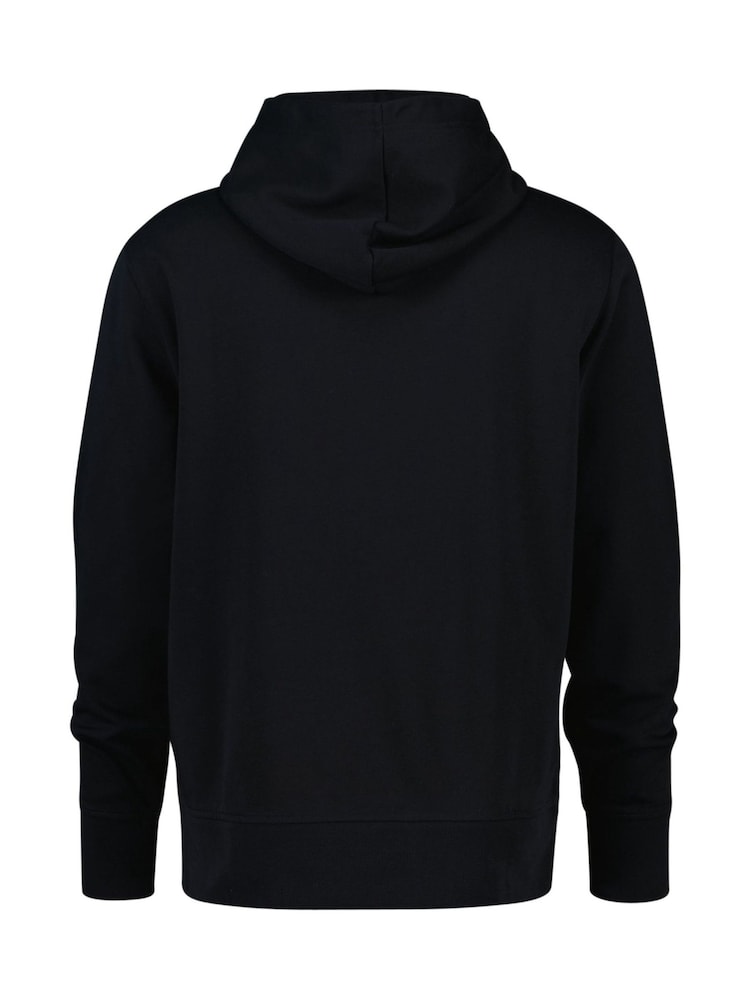 GANT Black 100% Cotton Graphic Hoodie - Image 2 of 2 GANT Black 100% Cotton Graphic Hoodie - Image 2 of 2