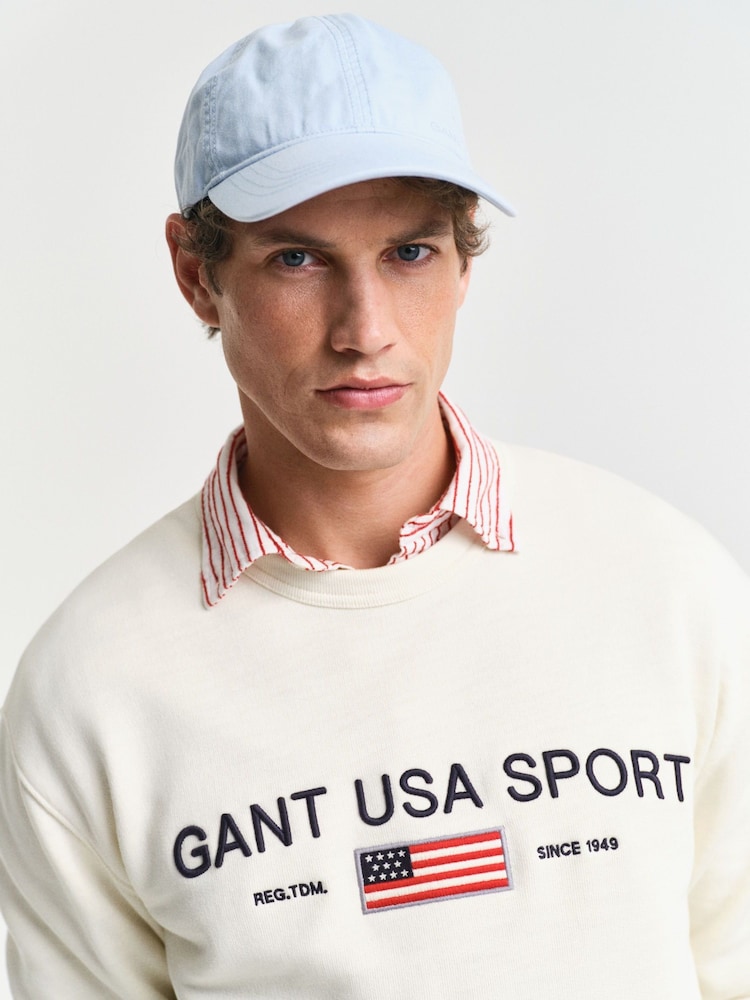 GANT Graphic Crew Neck 100% Cotton Sweater - Image 1 of 4