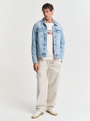 GANT Graphic Crew Neck 100% Cotton Sweater - Image 3 of 4