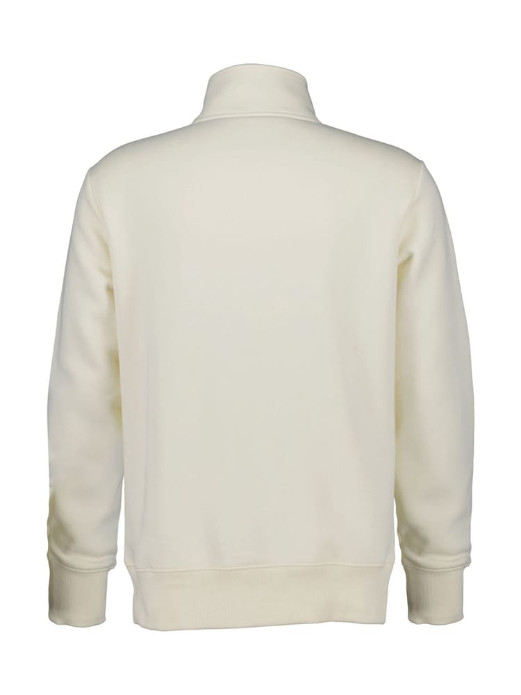 GANT Cream Graphic Half Zip 100% Cotton Sweatshirt - Image 2 of 2