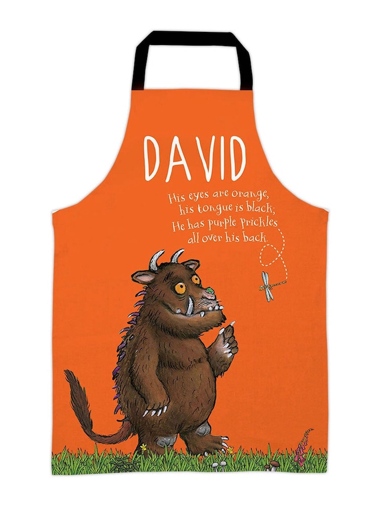 Star Editions Adults Orange Personalsied Gruffalo 100% Cotton Apron - Image 1 of 2
