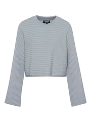 Barbour® International Blue Zola Knitted 100% Cotton Jumper - Image 7 of 7