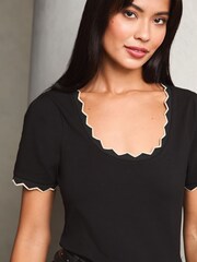 Lipsy Oberteil mit Muschelsaum - Bild 3 von 4