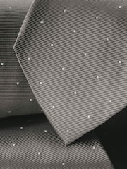 Charles Tyrwhitt Grey Silk Spot Tie - Image 2 of 3