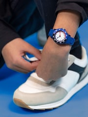 Tikkers Kids Blue Silicone Time Teacher Watch - Image 2 of 4