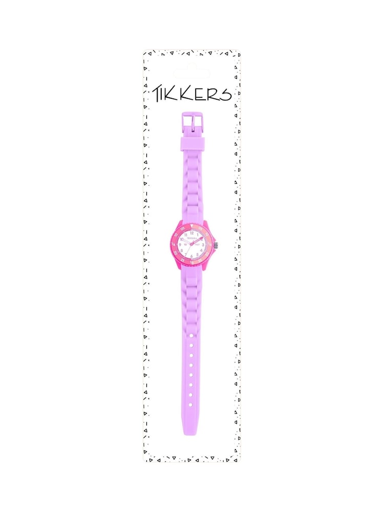 Tikkers Kids Purple Silicone Time Teacher Watch - Image 4 of 4