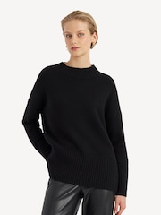 Chinti & Parker Pure Cashmere Comfort Black Jumper - Image 1 of 3