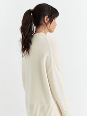 Chinti & Parker Cream Pure Cashmere Comfort Sweater - Image 4 of 6