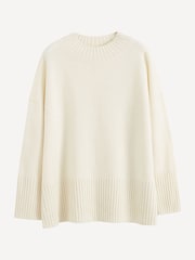 Chinti & Parker Cream Pure Cashmere Comfort Sweater - Image 6 of 6