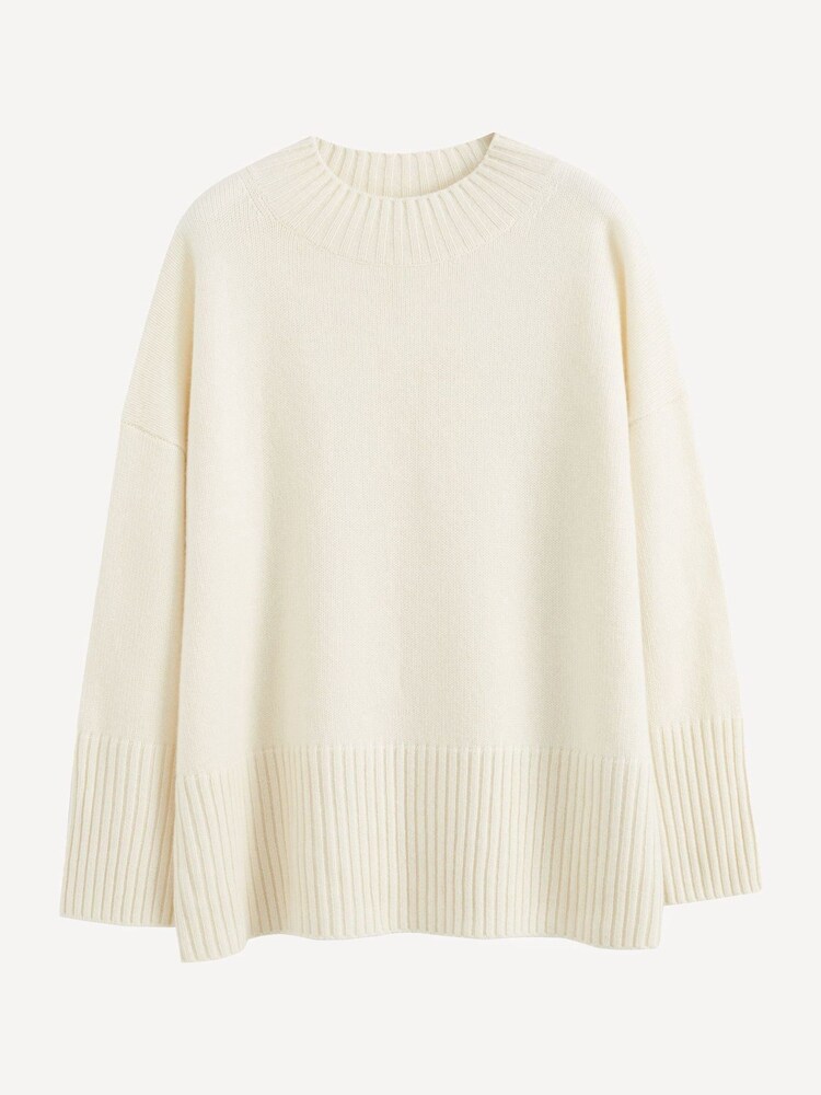 Chinti & Parker Cream Pure Cashmere Comfort Sweater - Image 6 of 6