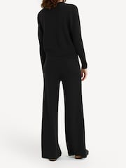 Chinti & Parker Pure Cashmere Crop Black Jumper - Image 2 of 6