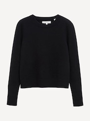 Chinti & Parker Pure Cashmere Crop Black Jumper - Image 6 of 6