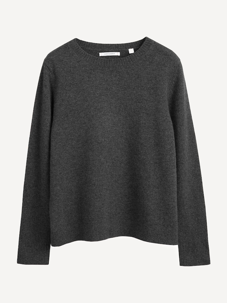 Chinti & Parker Grey Pure Cashmere Boxy Jumper - Image 4 of 4