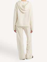 Chinti & Parker Cream Pure Cashmere Winter Hoodie - Image 2 of 3