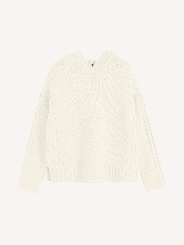 Chinti & Parker Cream Pure Cashmere Winter Hoodie - Image 3 of 3