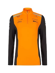 Fanatics Womens Orange F1 McLaren 2024 Quarter Zip Midlayer Top - Image 2 of 3