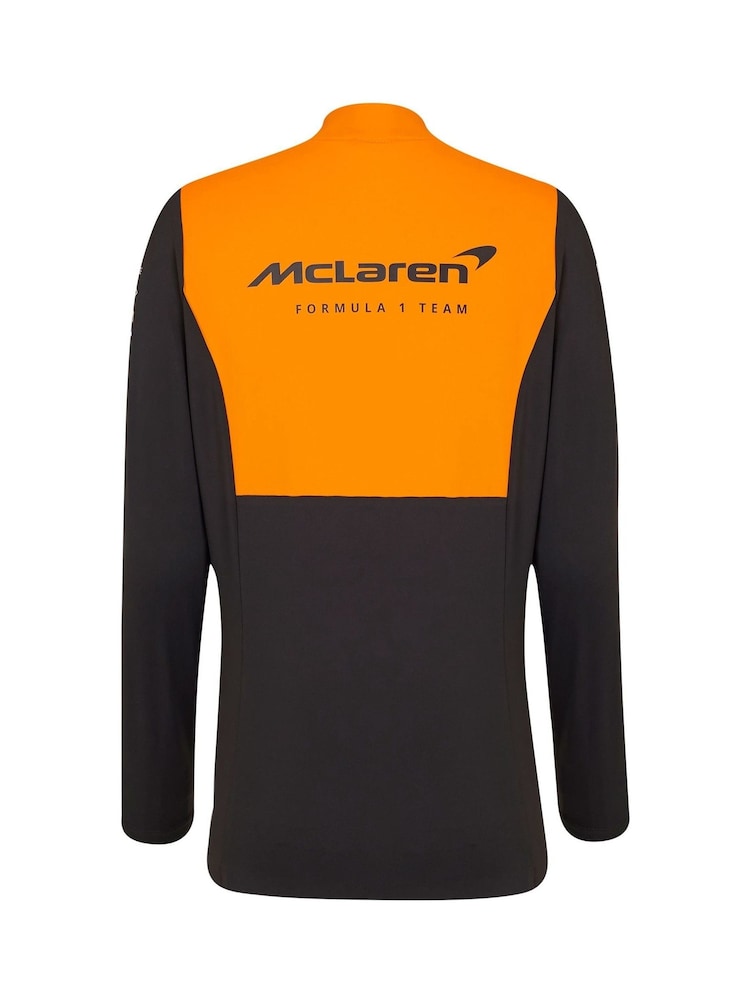 Fanatics Womens Orange F1 McLaren 2024 Quarter Zip Midlayer Top - Image 3 of 3