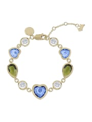 Radley 18ct Gold Plated Coloured Heart Stone Bracelet - Image 1 of 4