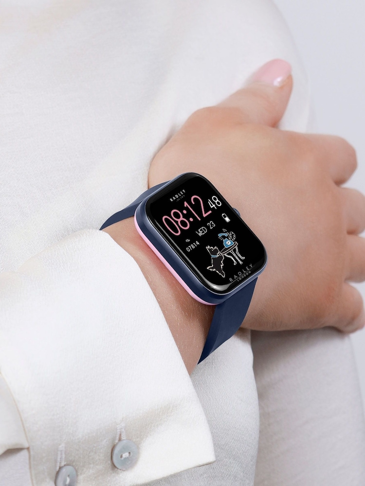 Radley Blue Series 32 Navy Silicone Strap Smart Watch - Image 2 of 6