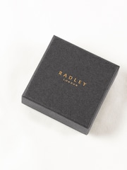 Radley Ladies Sterling Silver Love Blue Stone Heart Stud Earrings - Image 5 of 5