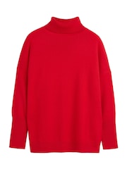 Chinti & Parker Red Pure Cashmere Relaxed Polo Jumper - Image 3 of 3