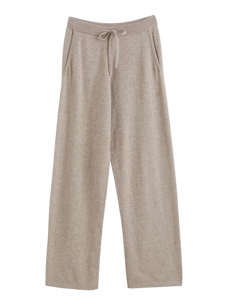 Chinti & Parker Pure Cashmere Wide Leg Nude Joggers - Image 3 of 3 Chinti & Parker Pure Cashmere Wide Leg Nude Joggers - Image 3 of 3