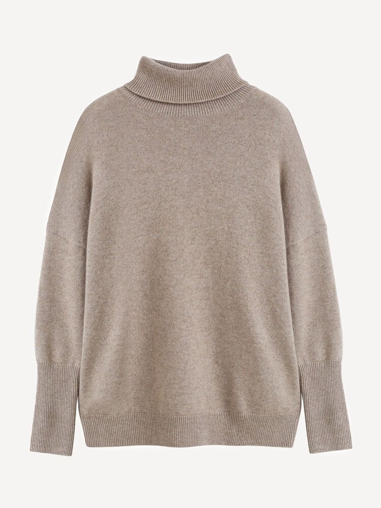 Chinti & Parker Pure Cashmere Relaxed Nude Polo Jumper - Image 5 of 5 Chinti & Parker Pure Cashmere Relaxed Nude Polo Jumper - Image 5 of 5
