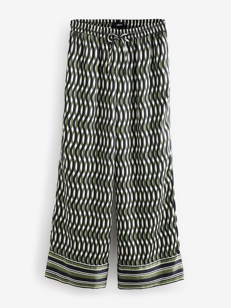 Géo Impression - Pantalon large en satin - Image 6 of 8