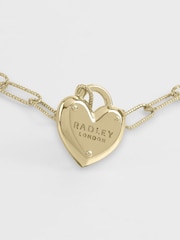 Radley 18ct Gold Plated Heart Padlock Necklace - Image 3 of 5