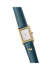 Radley Gold Plated Blue Leather Strap Watch - Image 3 of 4