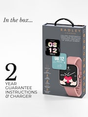 Radley Pink Series 32 Silicone Strap Smart Watch - Image 6 of 6