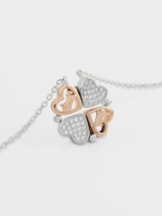 Radley London Sterling Silver 18ct Rose Gold Plated Magnetic Closing Hearts Necklace - Image 5 of 7